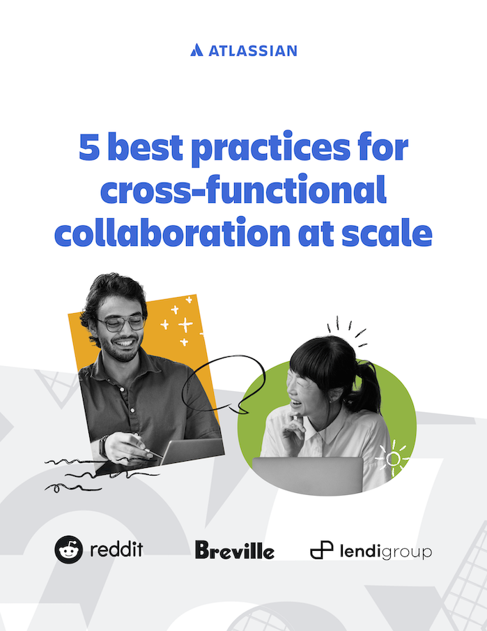 ebook cover for 5 best practices for cross-functional collaboration at scale