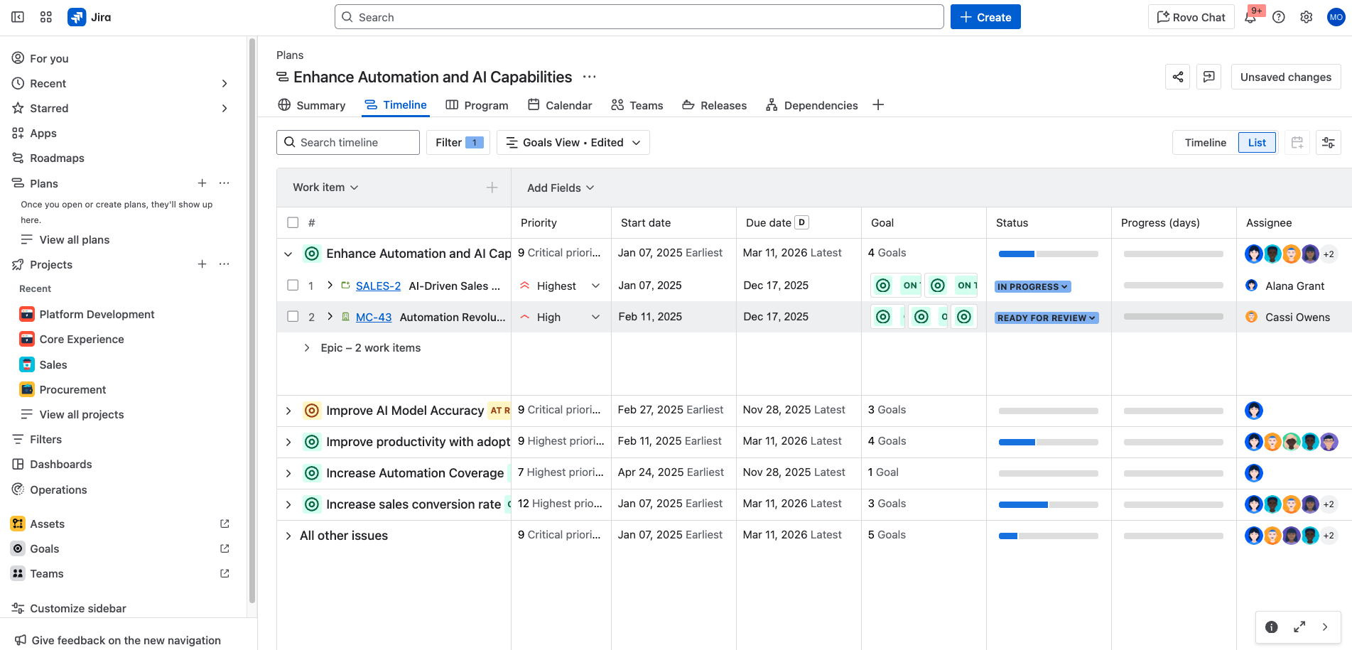 Advanced Roadmaps Cloud