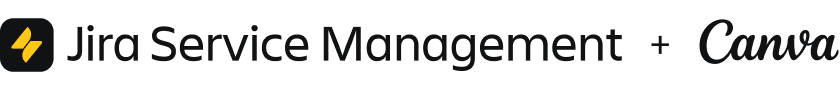 Jira Service Management + Canva