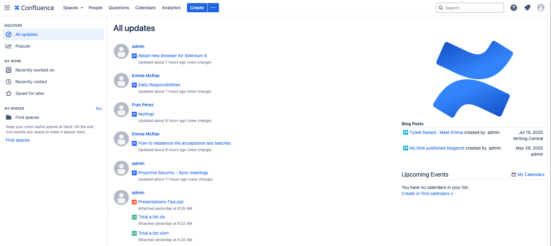 Screenshot: Startseite