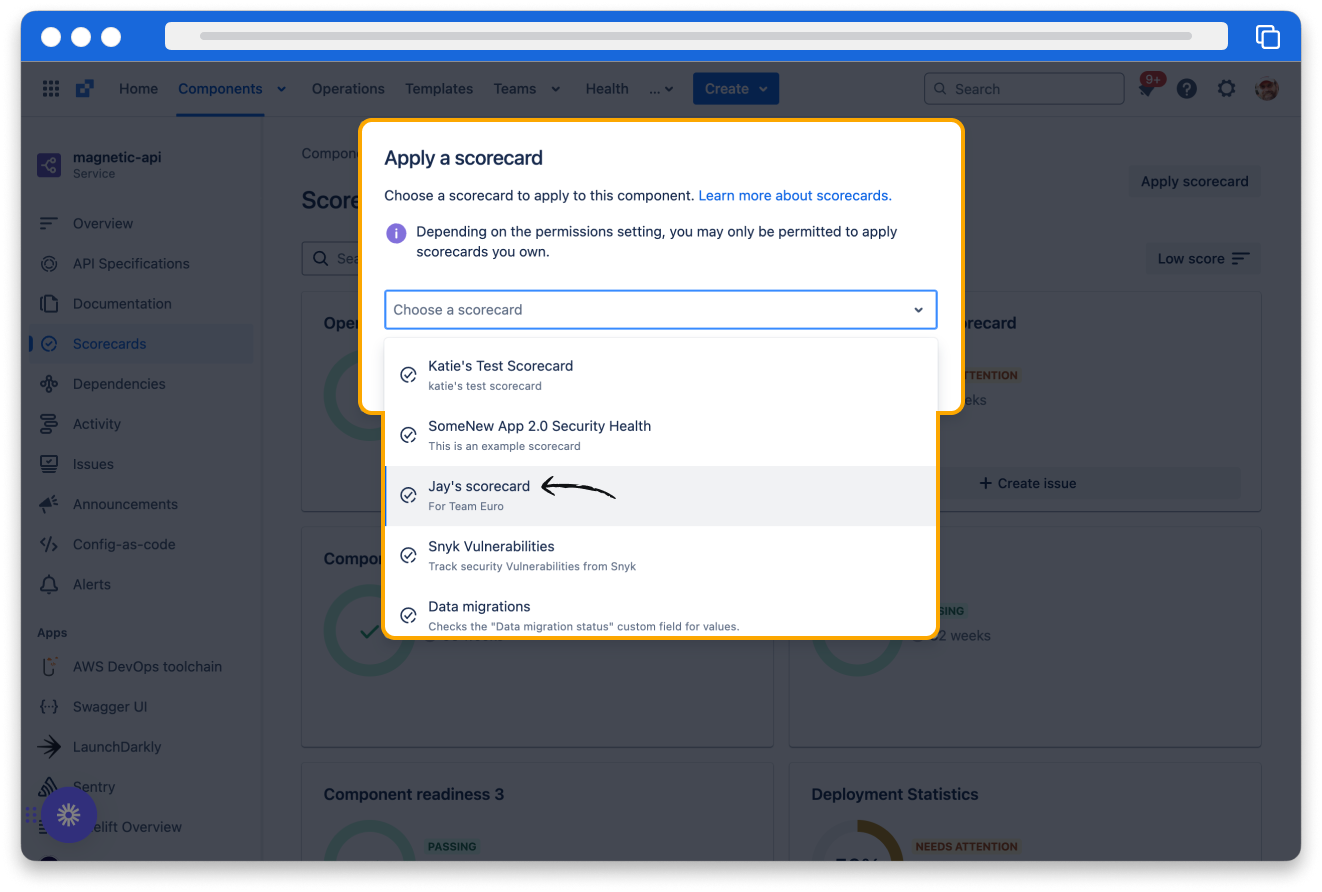 Apply scorecard