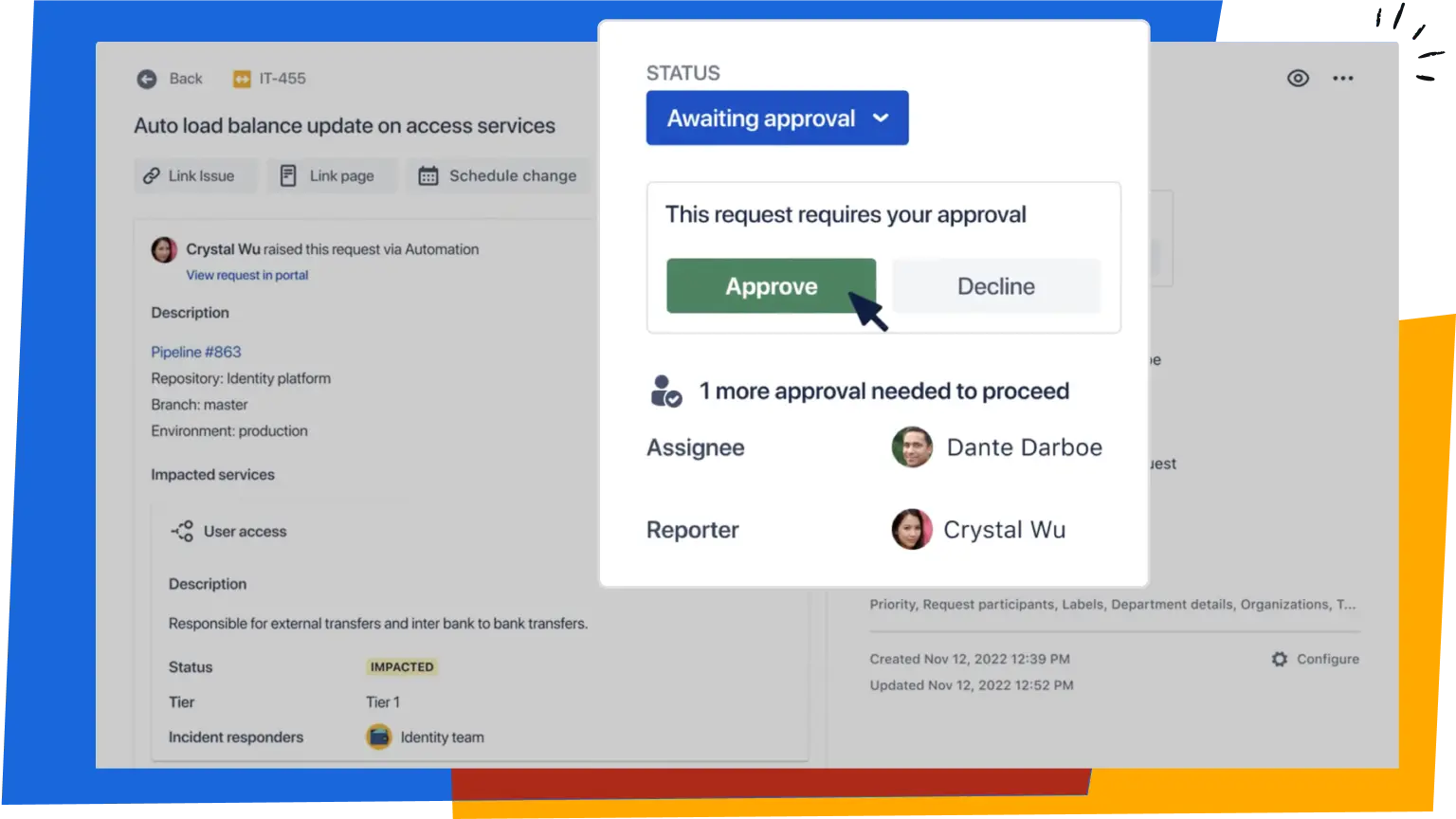 Automate change management processes