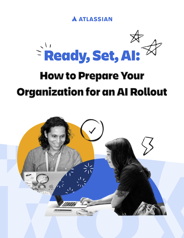 Image for the ebook, how to prepare your organization for an AI rollout