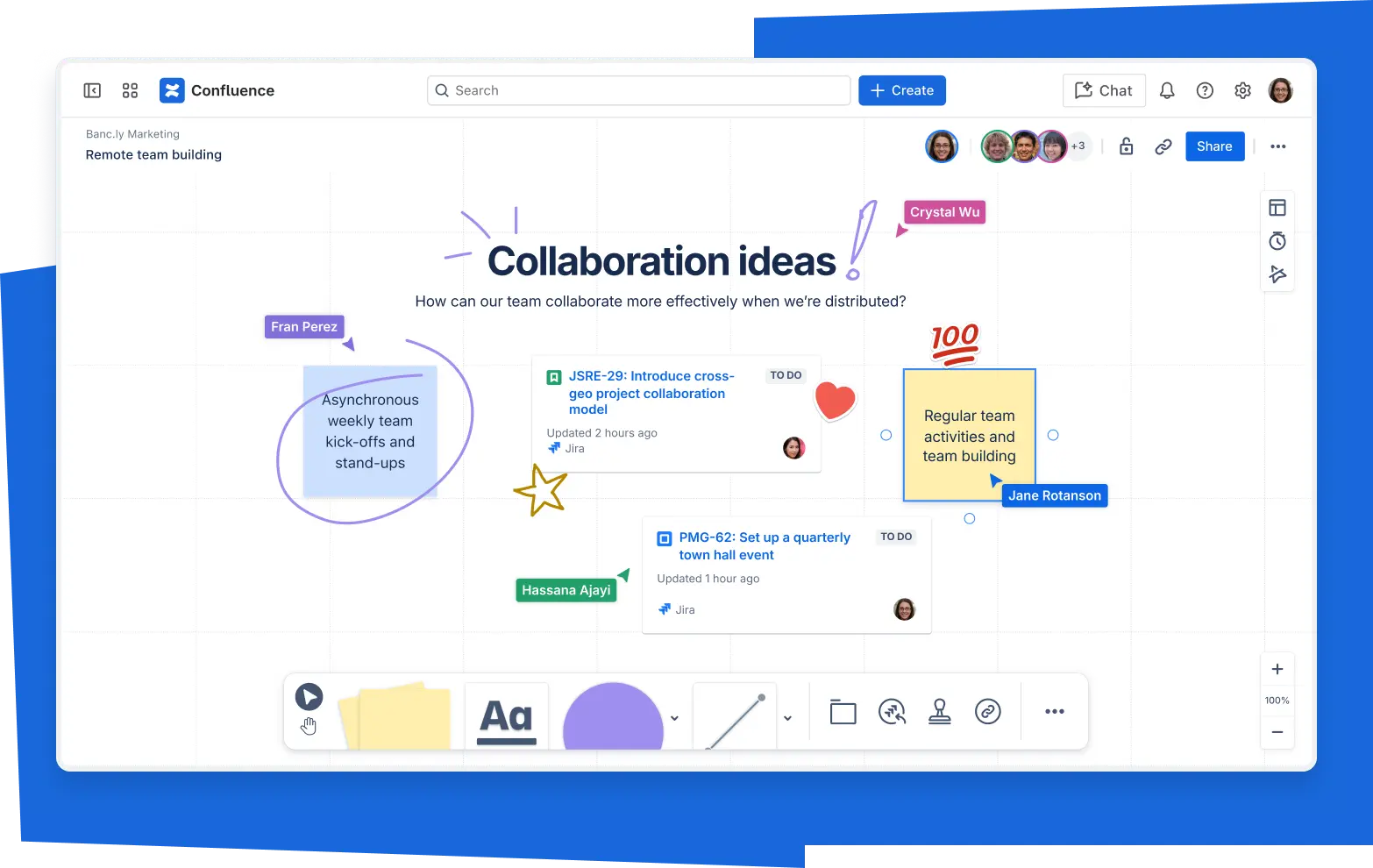 screenshot for Whiteboards section