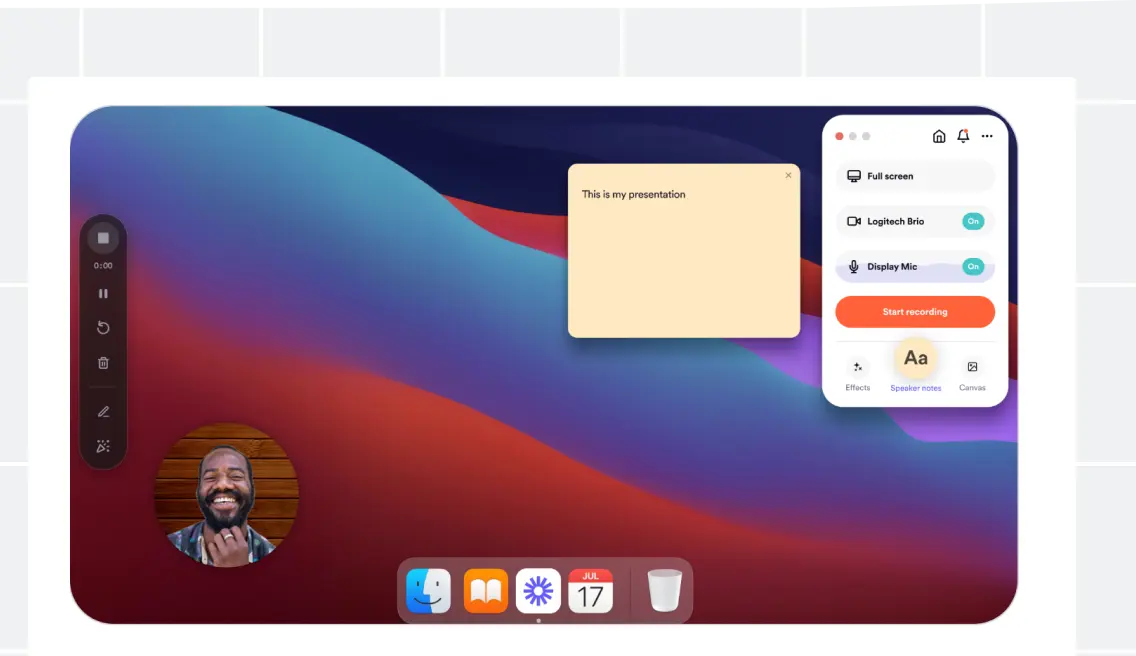 Board with sticky notes